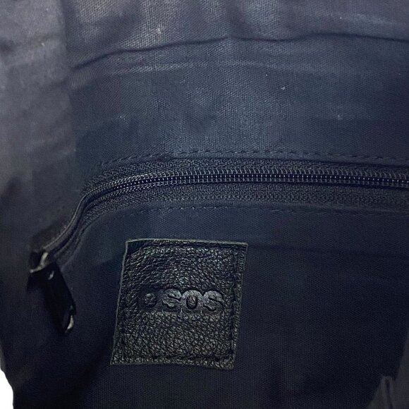 Asos Embroidered Clutch Boho Bag Fabric Leather - Picture 6 of 12